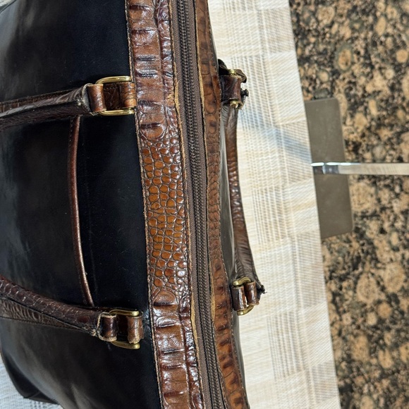 Brahmin Miranda Black Tuscan Leather Bag, EUC - Picture 11 of 15